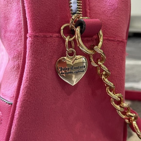 Juicy Couture Bag HOT PINK FREE LOVE HERITAGE Bowler Bag - Picture 5 of 5